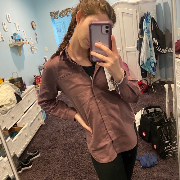 Lululemon Flannel button down shirt - Picture 2 of 2